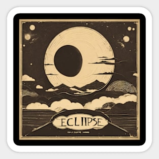 hello my lovely darkness eclipse japanese style Sticker